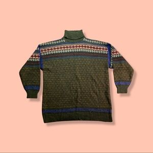 Bravo Uniquely Patterned Turtleneck